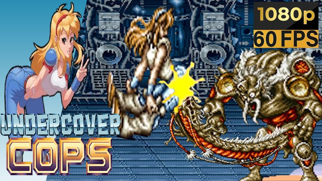 Undercover Cops / アンダーカバーコップス - Flame / Rosa Felmonde (Arcade 1992) - Retro Beat 'em Up
