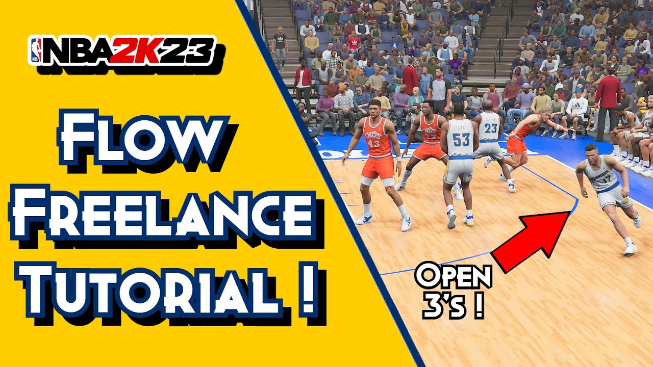 Flow Freelance Breakdown ! (So Many 3's !) | NBA 2K23 Tutorial