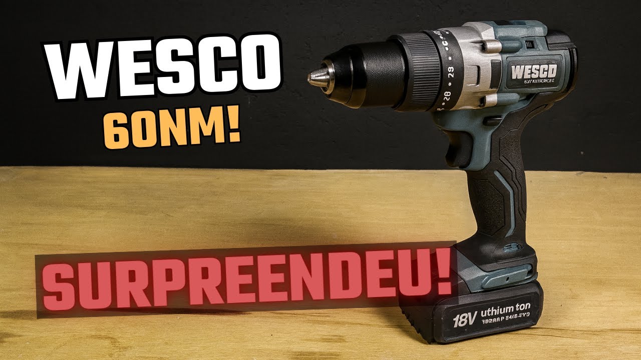 Surpreendeu! WESCO 18V Brushless no limite