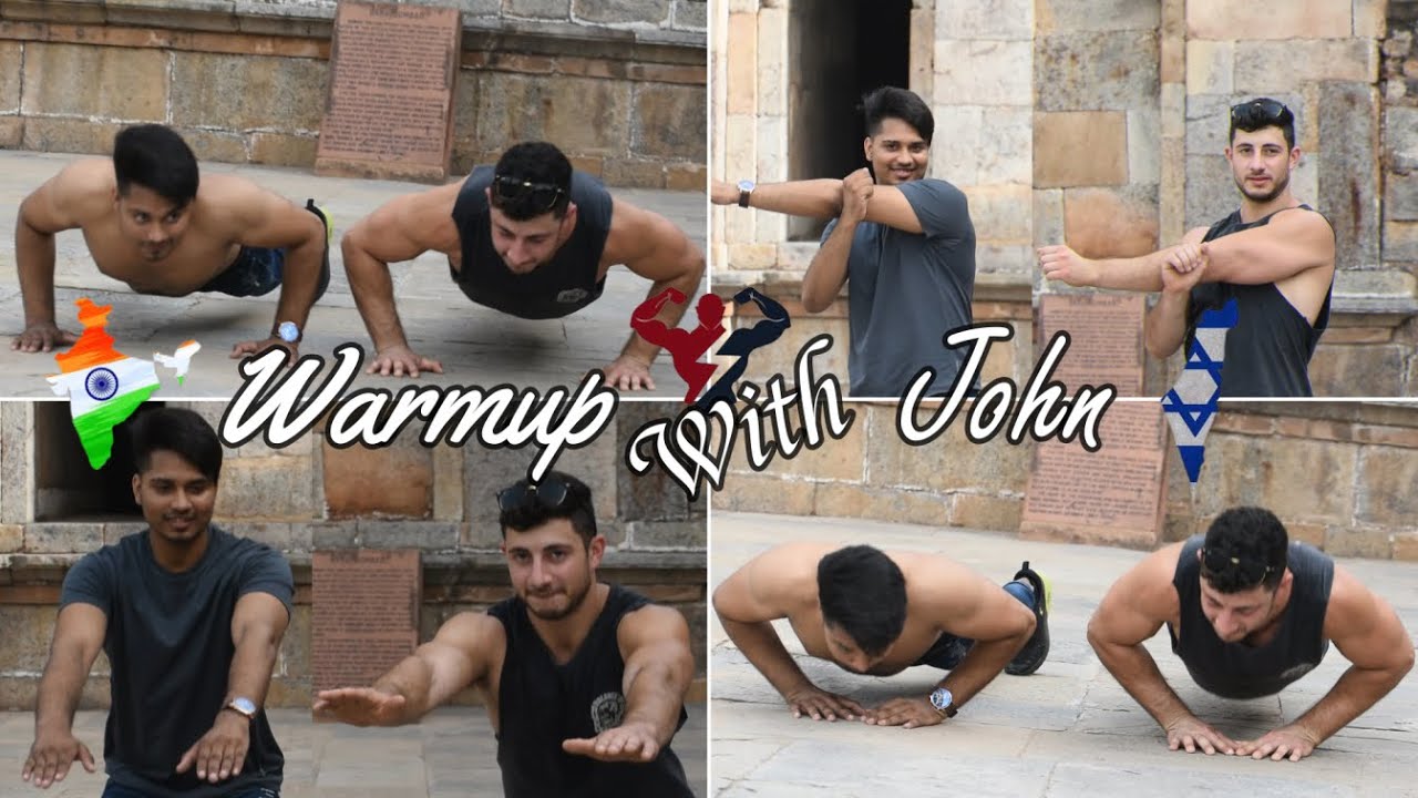 Warmup Exercise With John #fitxvlogs #workout #fitness #shorts #short #india #indian #israel
