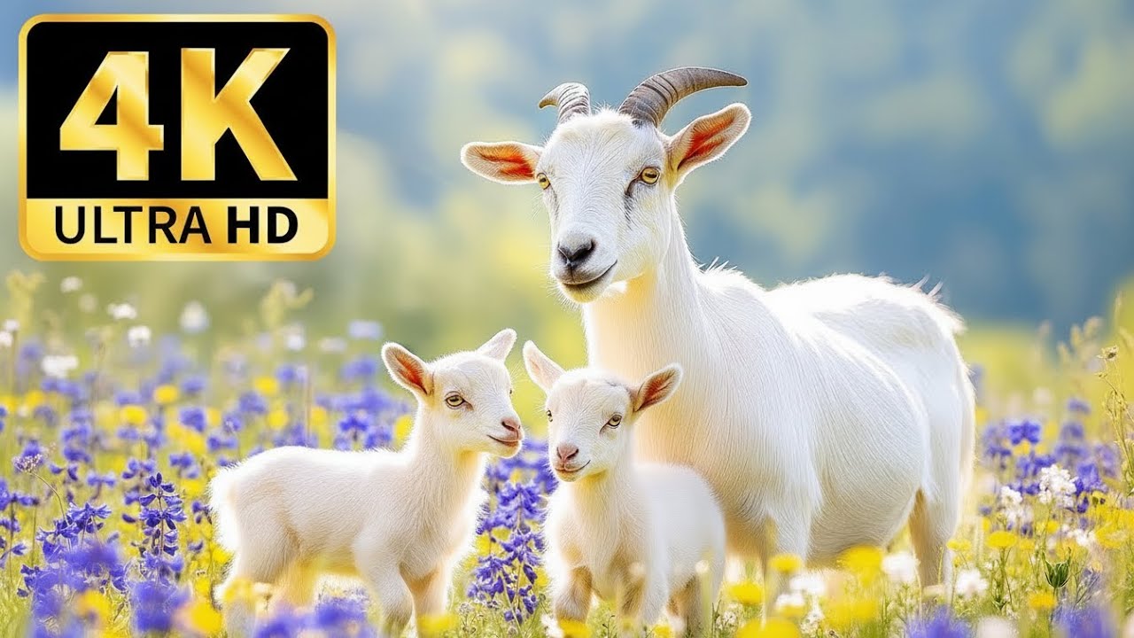 🌿 4K Animal Kingdom 🌍 Tranquil Wildlife Exploration with Calming Music...