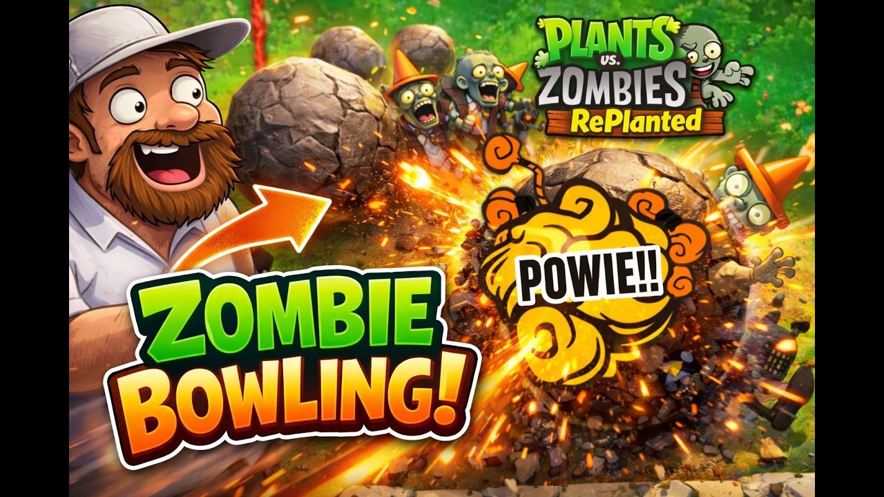 Zombie Bowling Is Pure Chaos 😭 | PvZ Replanted