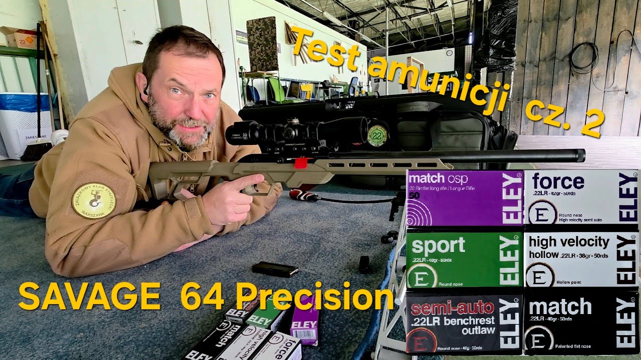 SAVAGE 64 Precision FDE .22lr - test cz. 2 #eley #savage 