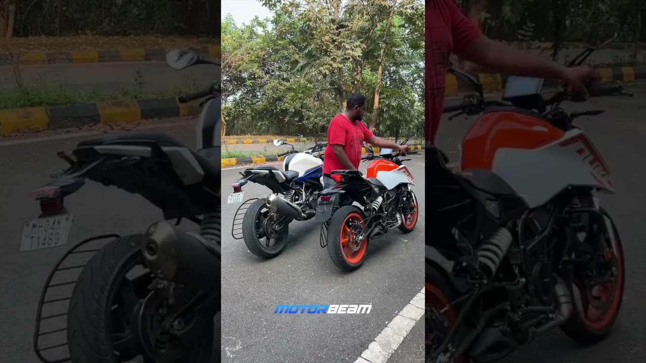 KTM Duke 250 vs BMW G 310 R Exhaust Note | MotorBeam #shorts #KTM #BMW