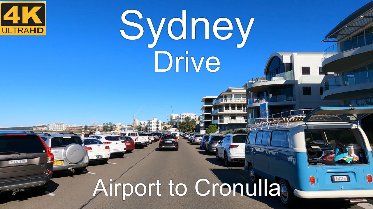 Driving Airport to Cronulla | Sydney Australia | 4K UHD 
