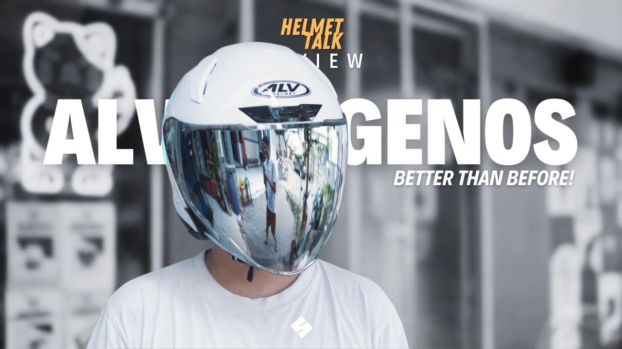 Helmet Talk - Full Review ALV Genos - 300 Ribuan Dapet Helm Cakep! Cocok Buat Gaya Harian!