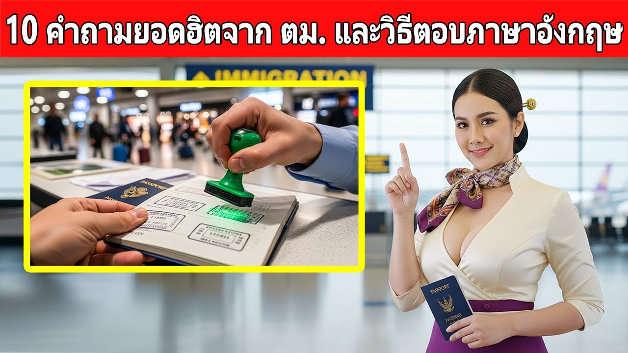 อย่าเพิ่งบินถ้ายังไม่ดู! 10 คำถามยอดฮิตจาก ตม. และวิธีตอบภาษาอังกฤษให้ผ่านง่าย (ฉบับอัปเดต)