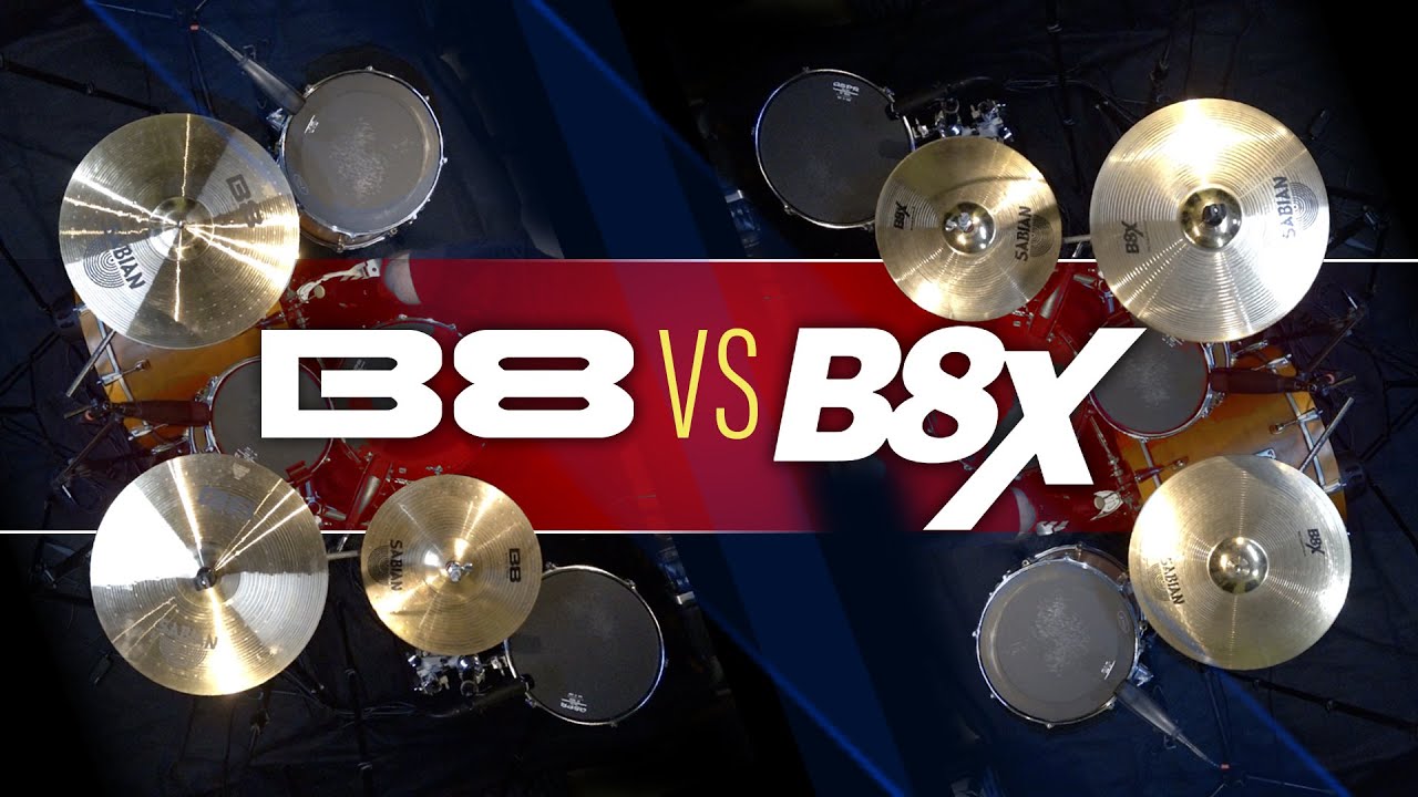 B8 vs B8X - Sabian cymbal sets compared 14