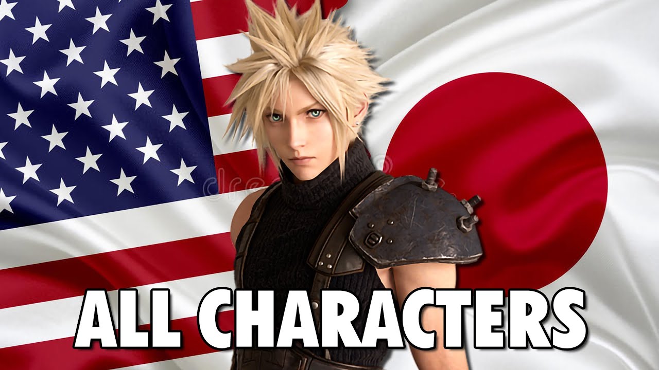 Final Fantasy VII Remake - Voice Comparison (English vs Japanese)