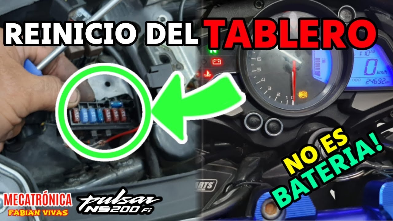 NS200 REINICIO DE TABLERO PERO NO ERA LA BATERIA AQUI COMO SOLUCIONAR FACIL