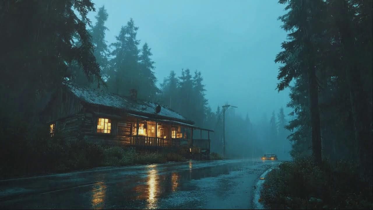 Instant Deep Sleep Using Heavy Rain Sounds | Calming Rain & Soft Thunderstorm for Deep Rest All Nigh