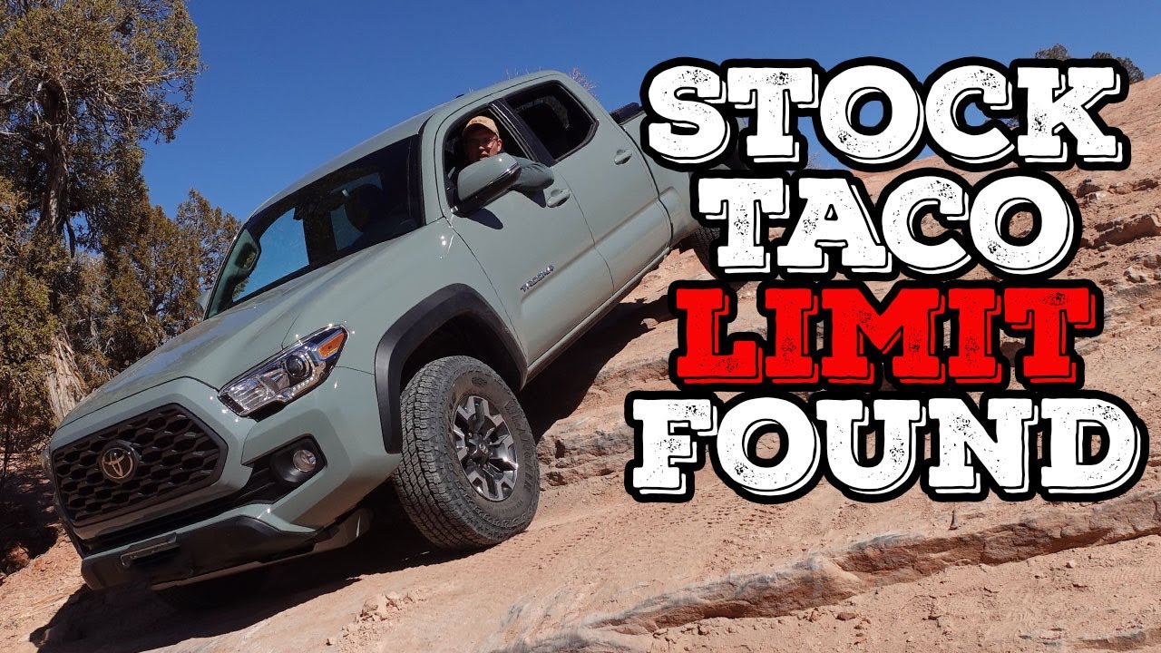 Difficult Moab Trail finds limits of stock 22 Toyota Tacoma TRD - Rock Crawling with Broncos!
