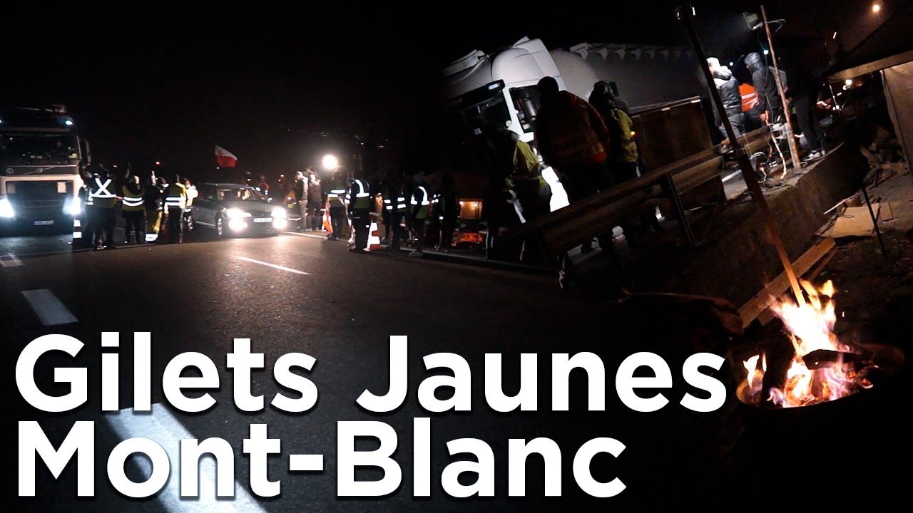 Les Gilets Jaunes à Passy Chamonix Mont-Blanc Le Viaduc 20 novembre 2018