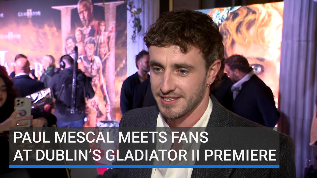 Paul Mescal meets fans at Dublin’s Gladiator II premiere