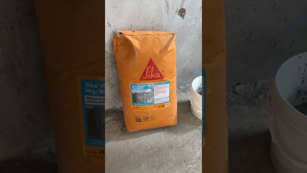 Impermeabilizaci&oacute;n de estructuras de concreto con el Sika Monotop 160 de @EthereumUS--live-new-  #obra #sika