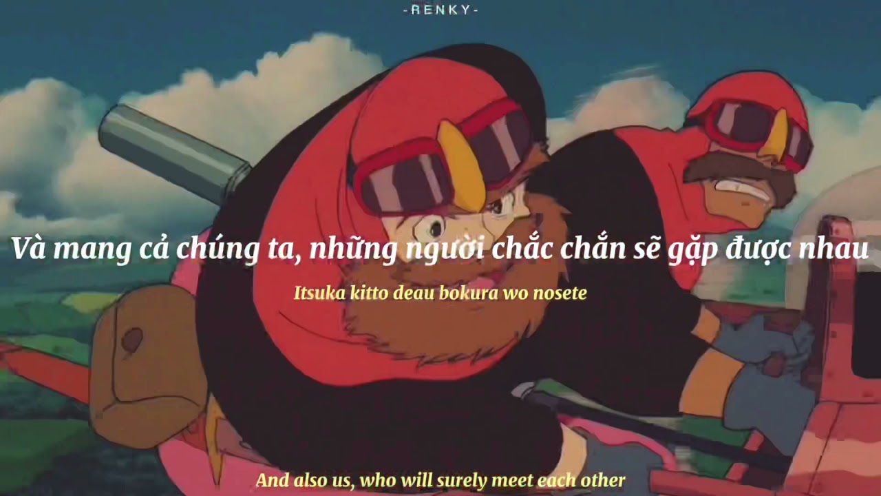 Castle In The Sky - Kimi wo Nosete by Azumi Inoue - [ Lyrics Vietsub/ Romaji/ English ]