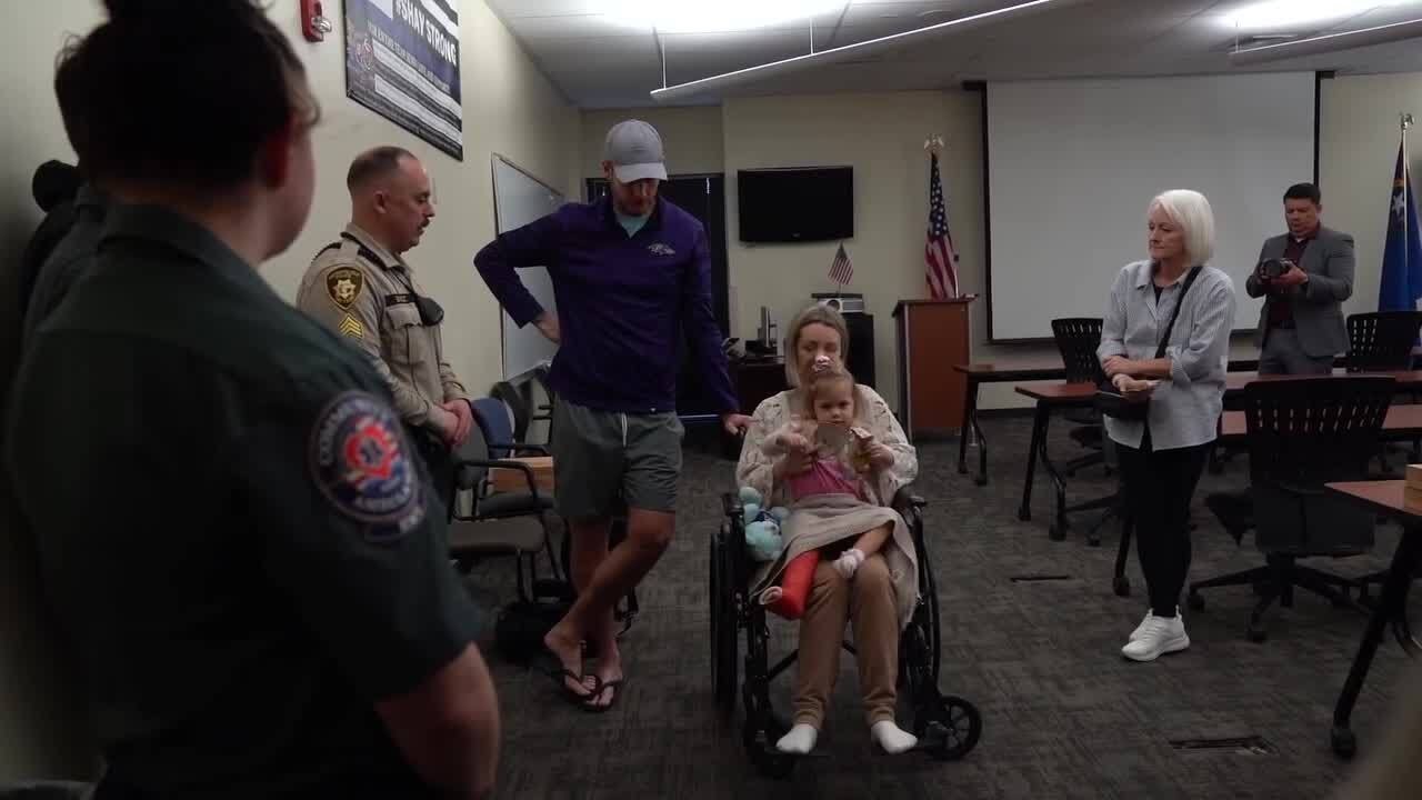UK family hit by drunk driver in Las Vegas visits LVMPD to thank them