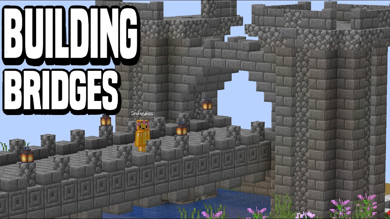 BUILDING BRIDGES IN MINECRAFT PEACEFULLY(Part7)(LIKE & SUB)