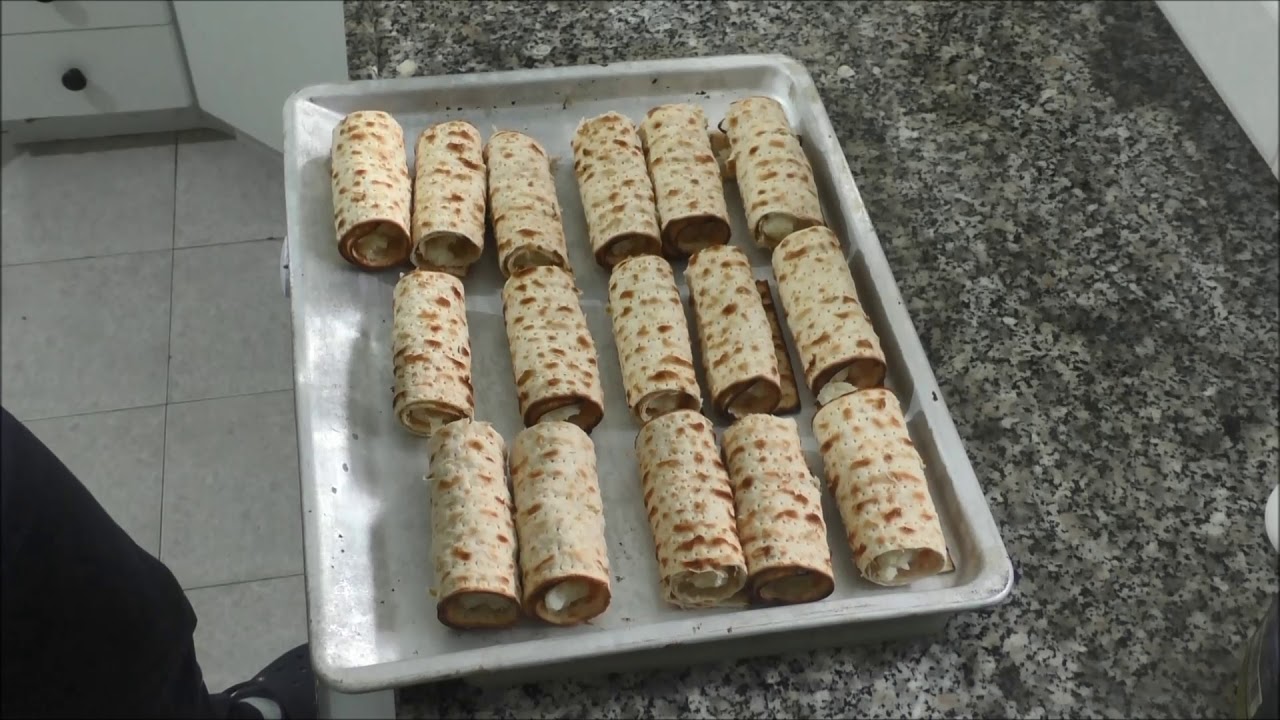 גלילי מצה במילוי תפוחי אדמה