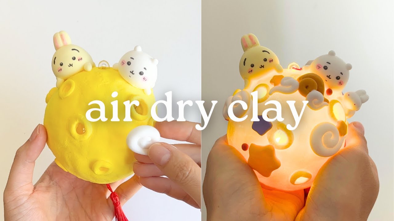 🌕 How to make a Moon Lantern with clay