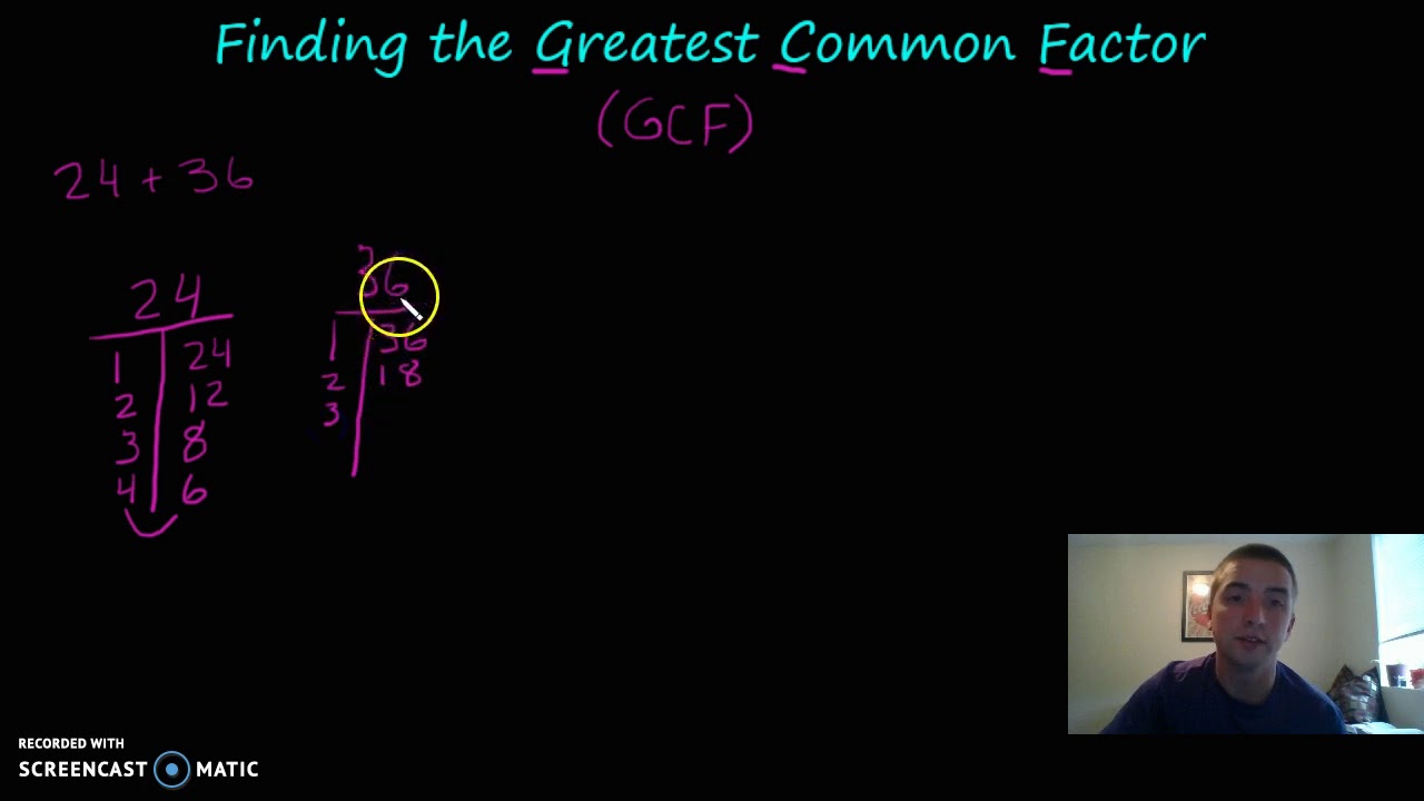 Finding GCF