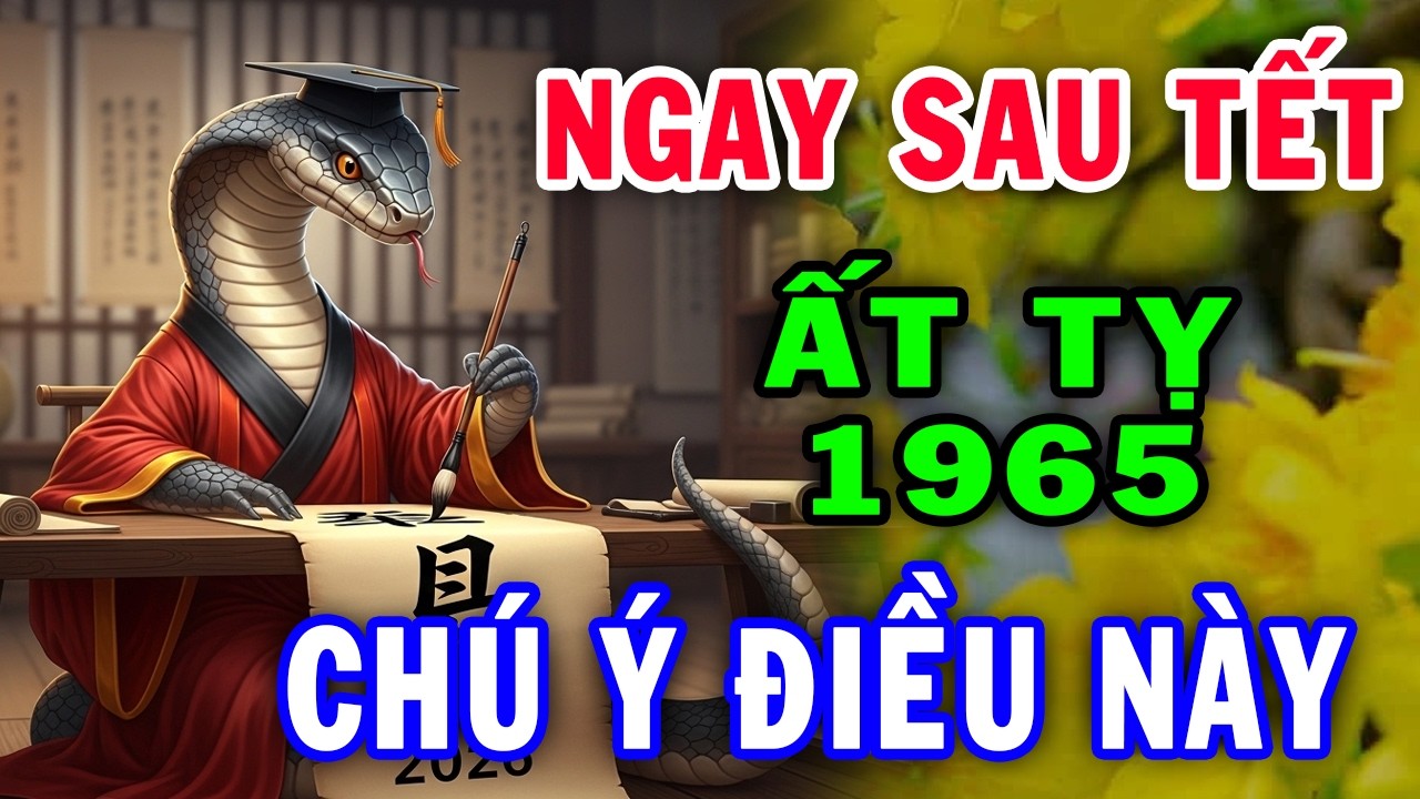 Chúc Mừng Ất Tỵ 1965 Chú Ý Hốt Trọn Lộc Trời Tiền Về Tới Tấp Cực Giàu Ngay Tháng 1 ÂL