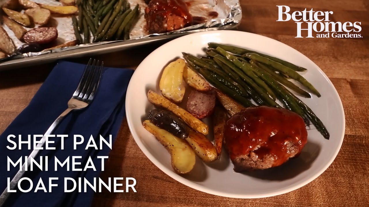 Sheet Pan Meat Loaf Dinner