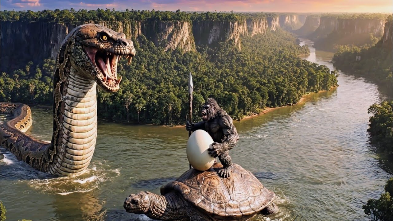 Giant Snake Attack vs Monkey Tribe: The Forbidden Egg Heist (Episode 3)!