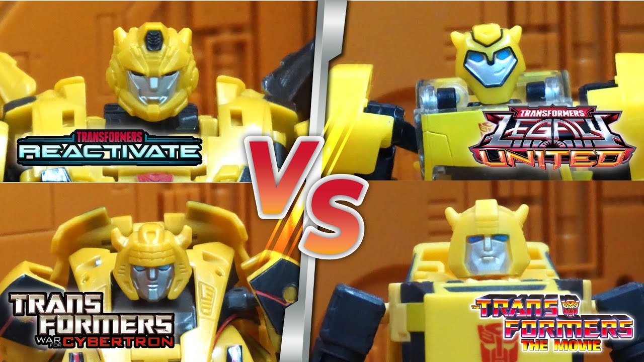 Reactivate Bumblebee vs WFC Gamer Edition vs Legacy United Animated vs 86 Movie Comparison Video.