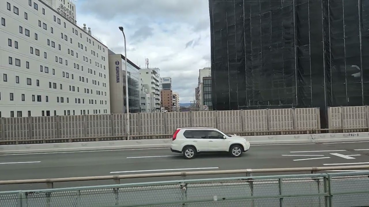 오사카 풍경ㅡ요도강 건너 신오사카 역으로