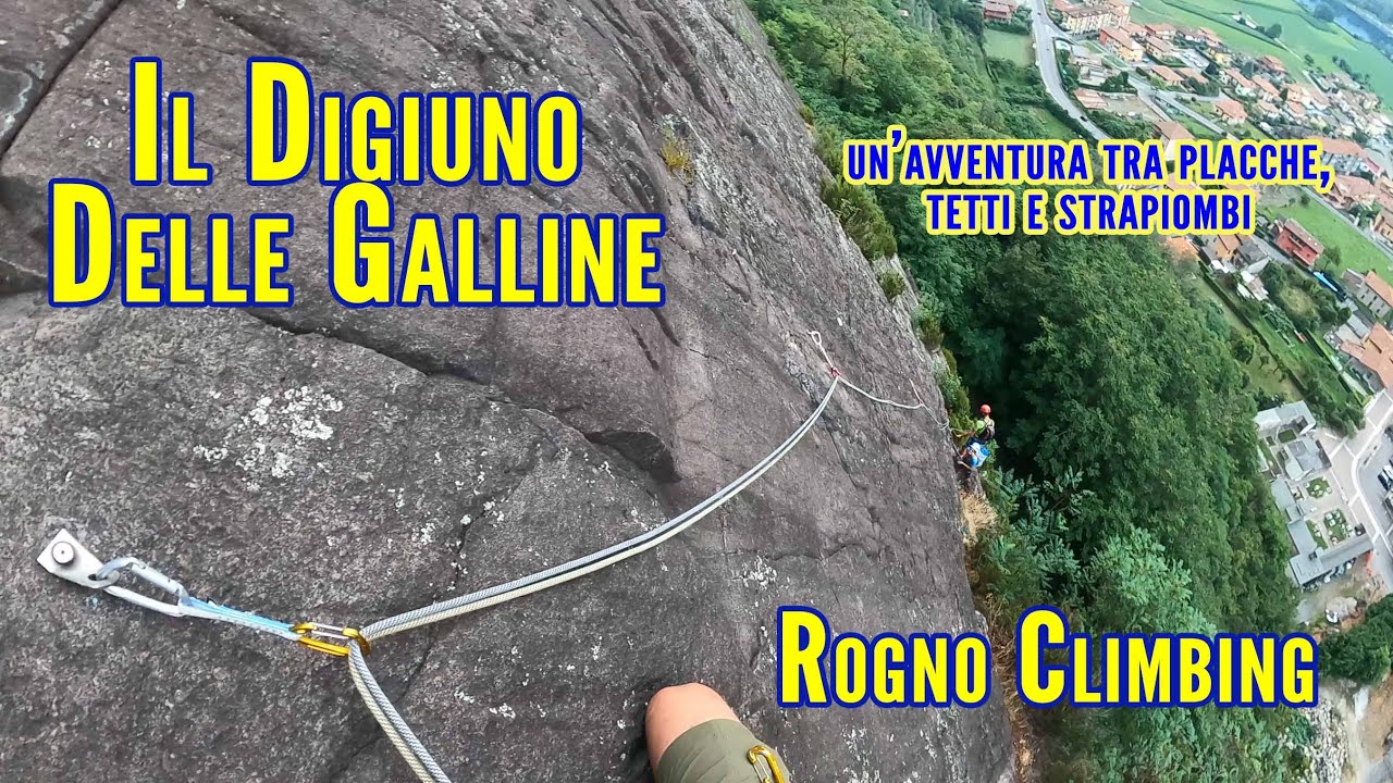 Il Digiuno Delle Galline (5C) - La priamide di Cheope - Rogno BG - GoPro climbing video