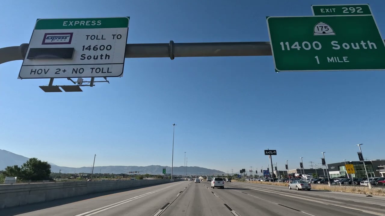 Drive: From Costco in Salt Lake City to to Cabela's and Traverse Outlets in Lehi [4K] | Utah