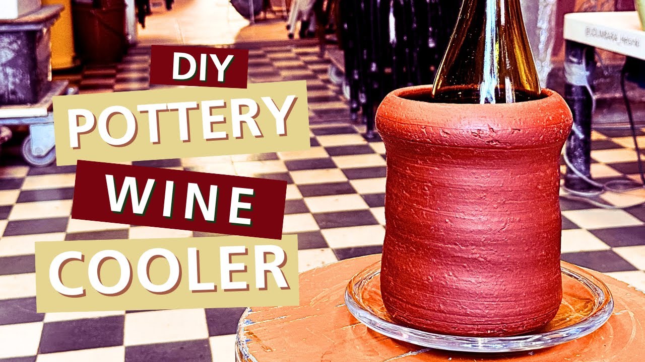 From Clay to Cooler: How to Make a Terracotta Wine Cooler #potterytutorial