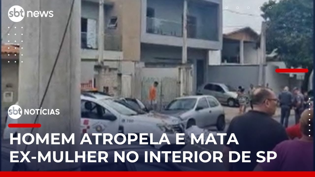 Homem atropela e mata ex-mulher por n&atilde;o aceitar fim do relacionamento | #SBTNoticias