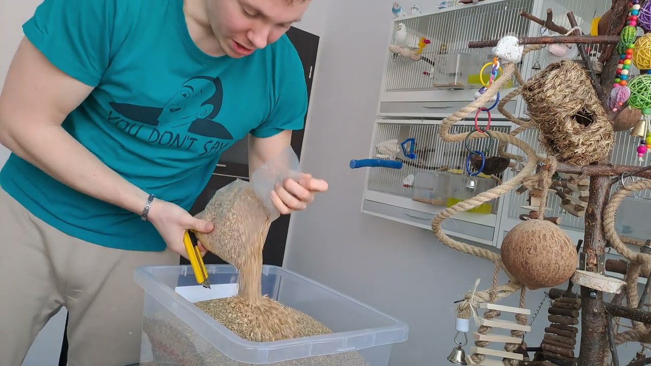Míchání vlastní krmné směsi pro andulky