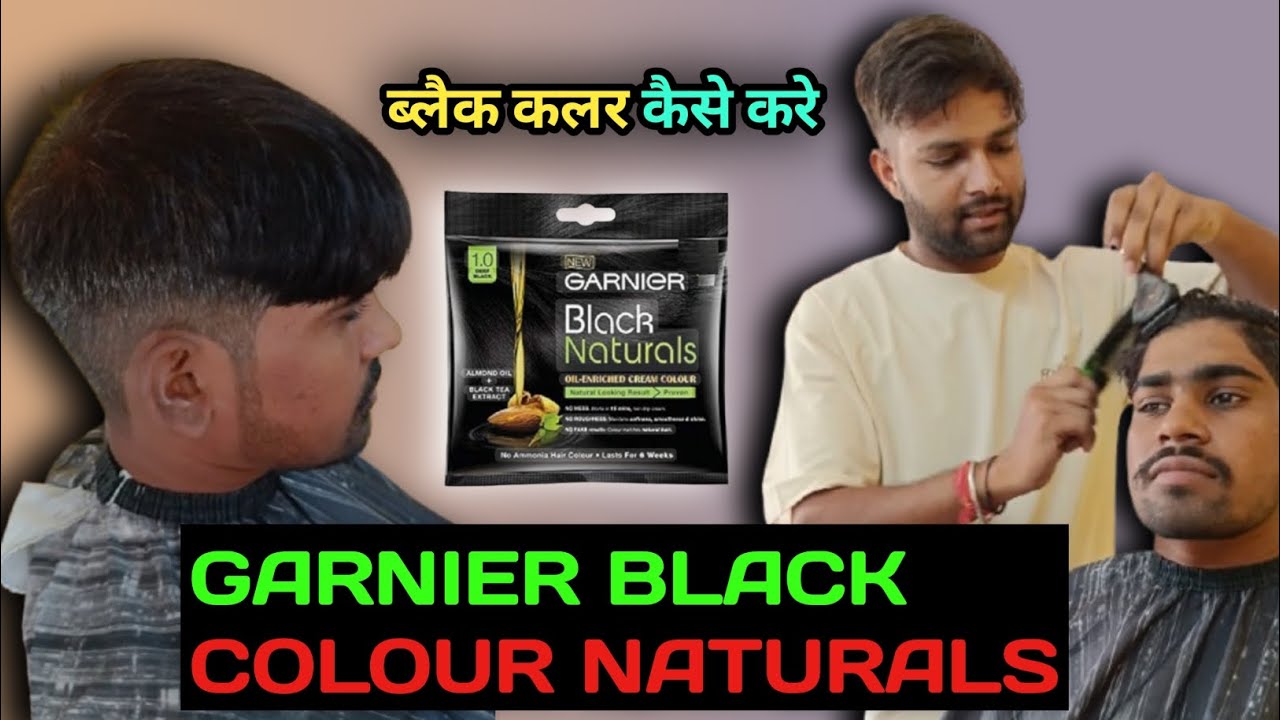 Garnier black colour kaise use kare // Garnier black natural // How to black colour // 