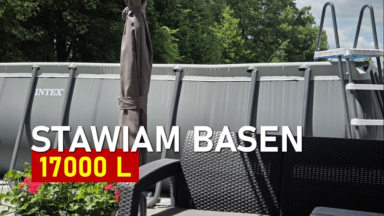 Stawiam Basen 17000L - równam teren, ogólnie siłka gratis