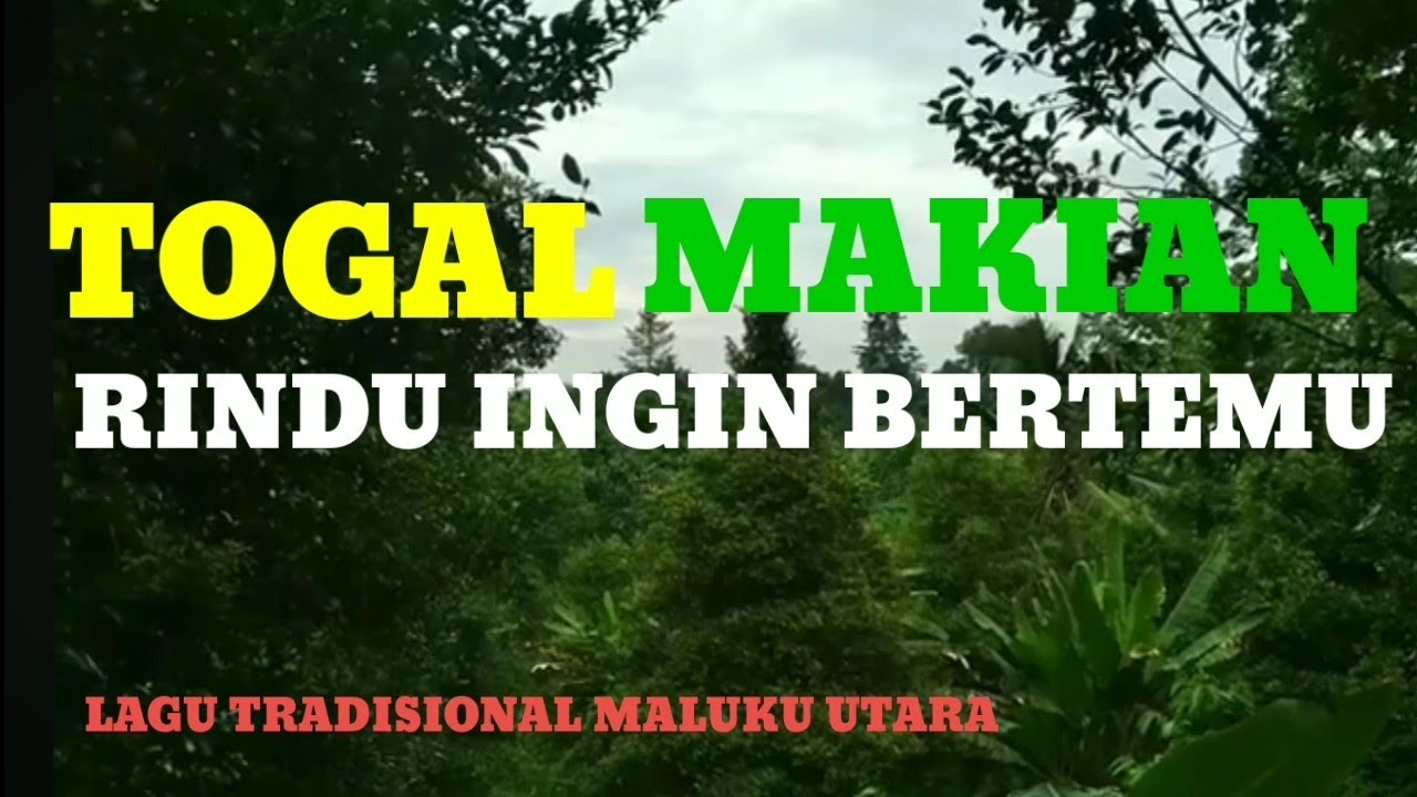 TOGAL MAKIAN || RINDU INGIN BERTEMU #togalmakian #lagutradisional #togal #malukuutara #lagudaerah