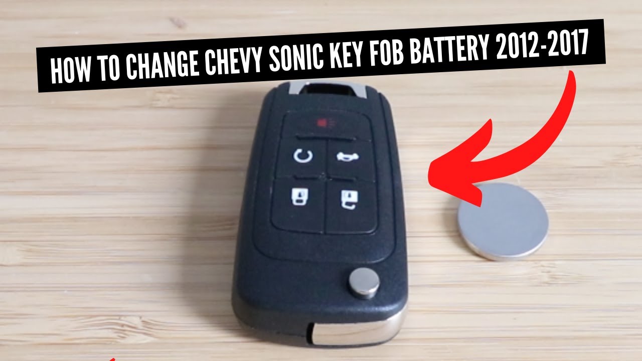 How To Change A Chevy Sonic Key Fob Battery 2012-2017