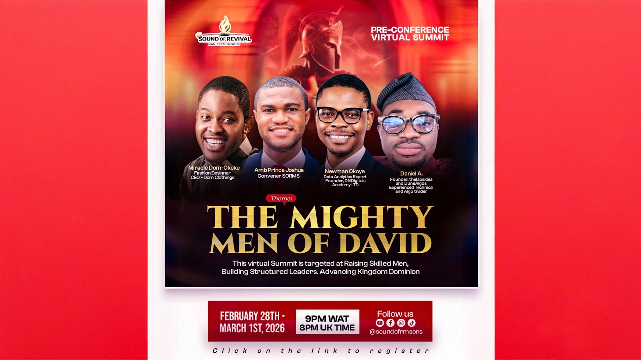 The Mighty Men of David - Day 1 | SORMS Lagos 2026 Pre-Conference Virtual Summit