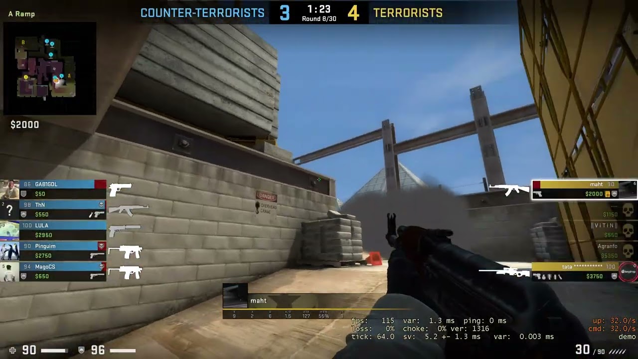 CSGO - Ace Clutch - Vertigo