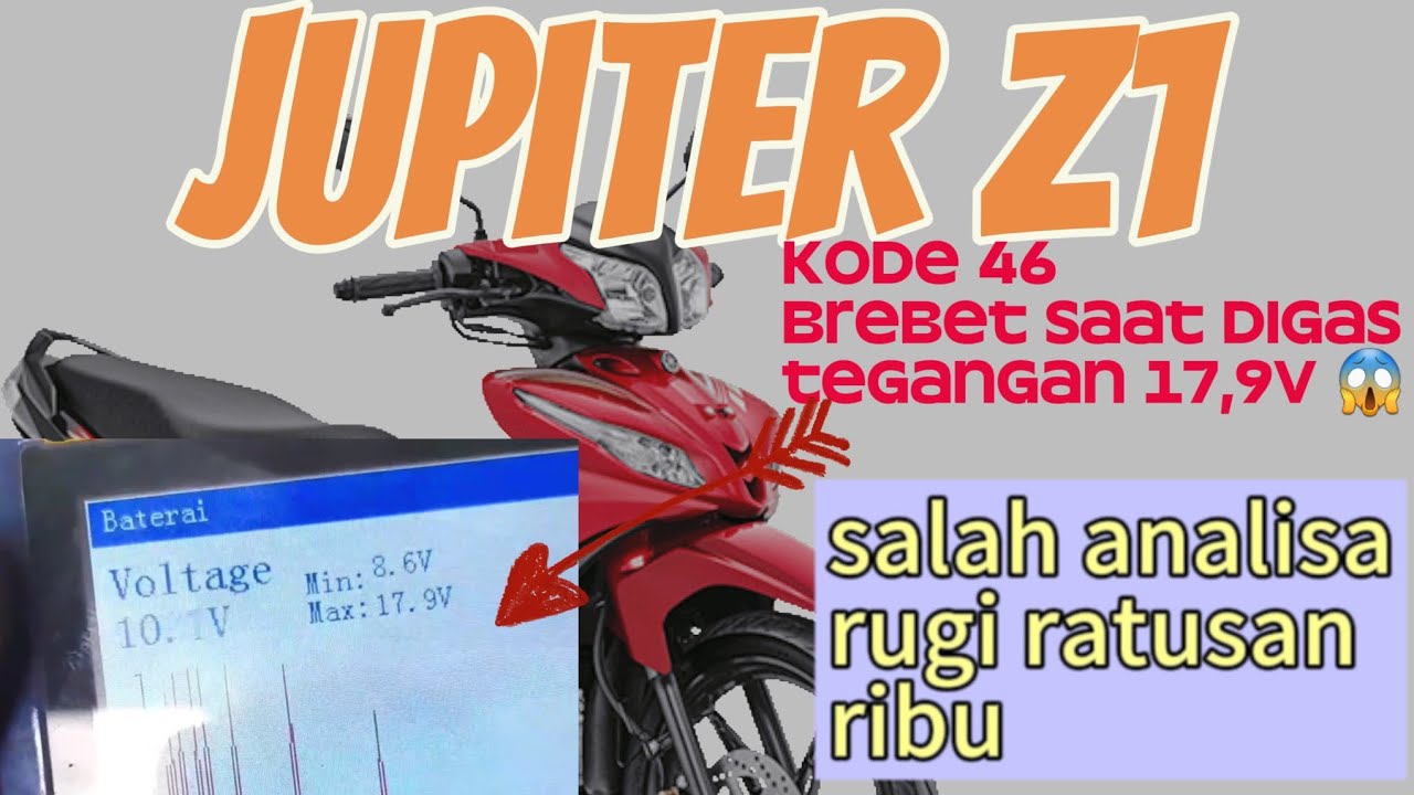 Jupiter Z1 tidak bisa digas saat muncul kode 46