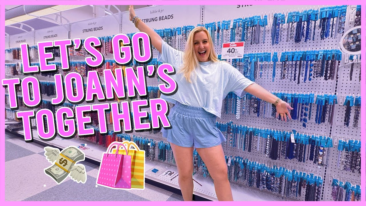 SHOP WITH ME FOR BRACELET SUPPLIES AT JOANN'S ✨vlog style✨ & MAKE BRACELETS WITH ME 🥥🌺🌴🌊