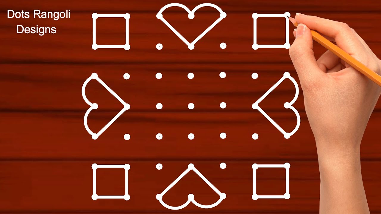Easy Quick Rangoli for Beginners(7x7 dots)🌺Daily use Muggulu🌺Sikku kolam Rangoli Design🌺muggulu dots