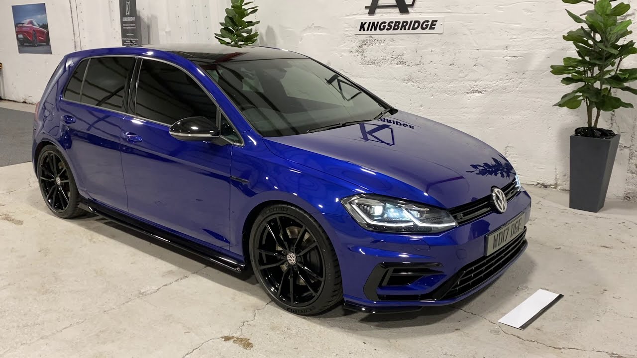 2017 VW GOLF R MK 7.5 DSG 5DR LAPIZ BLUE ПАНОРАМНАЯ КРЫША MAXTON KIT