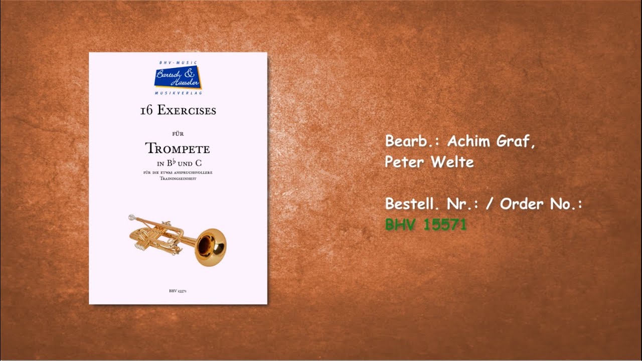 15571, 16 Exercises für Trompete in Bb/C