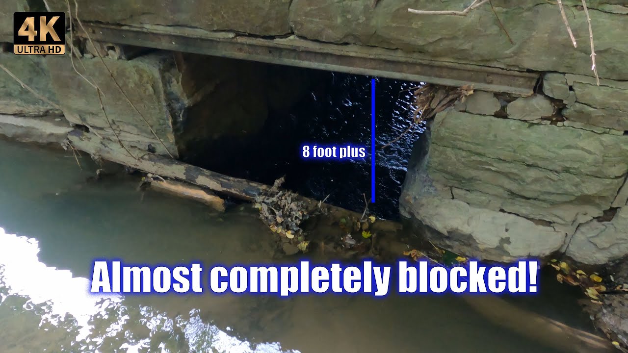 Hudson River Culvert: Years of Neglect Revealed in Obstruction.