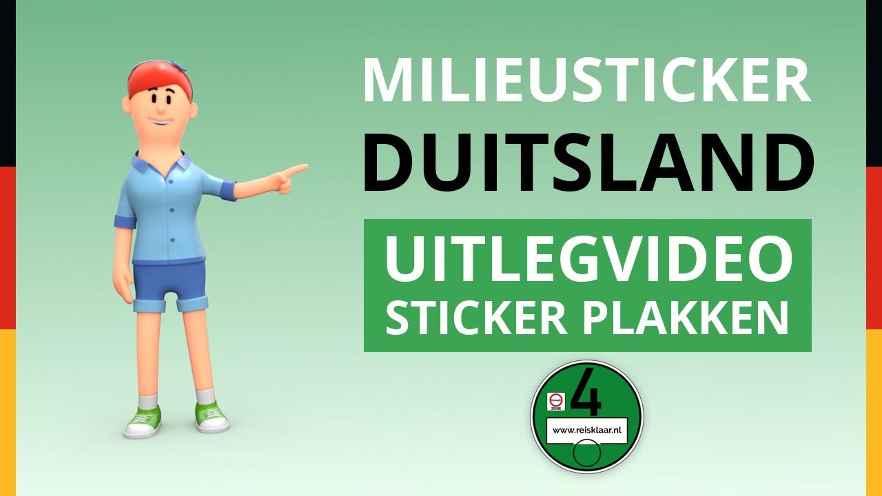 Milieusticker Duitsland plakken – Duidelijke uitlegvideo & Tips