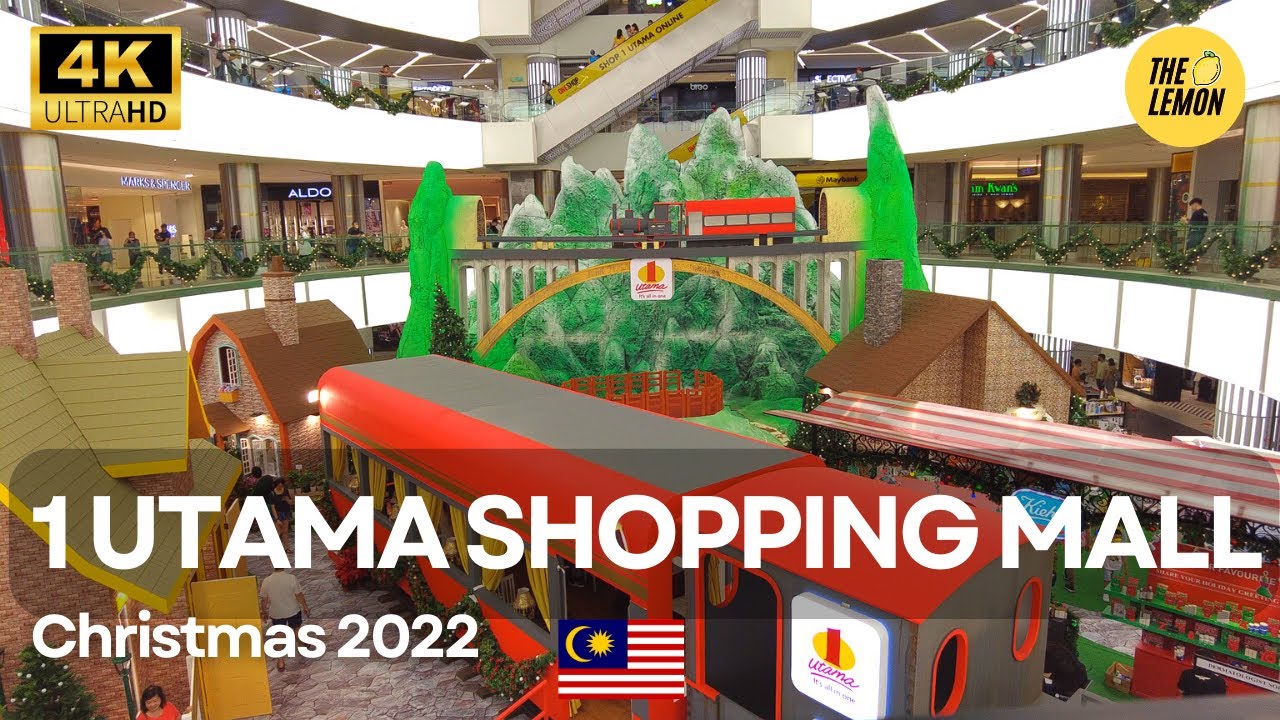 1 Utama Shopping Mall Walking Tour | Christmas Decor 2022 | Bandar Utama PJ Selangor [4K] [Part 1]