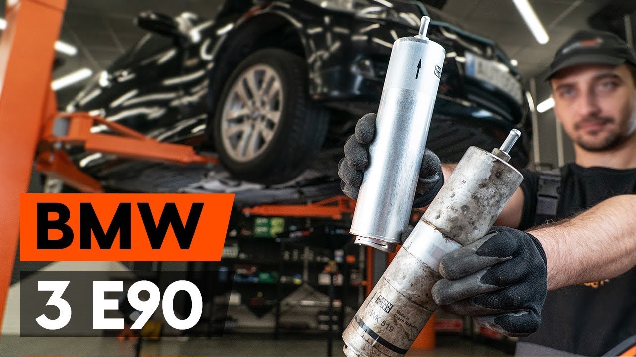 How to change fuel filter BMW 3 (E90) [TUTORIAL AUTODOC]